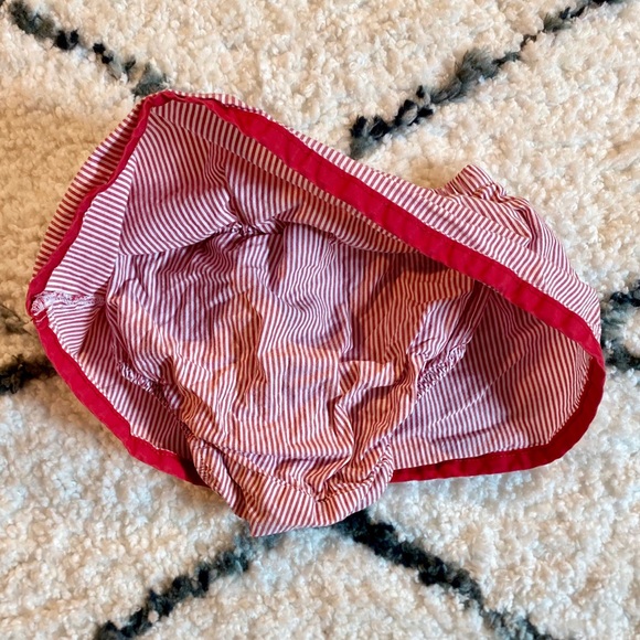 Baby Gap Red White Striped Skirt Bloomers Skort - Picture 5 of 6